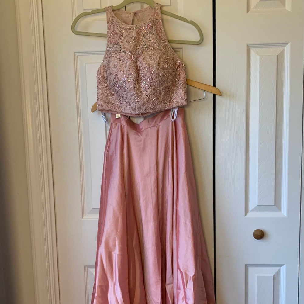 WORN ONCE- light pink, detailed dress